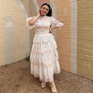 Belle Terre Lace dress in Cream